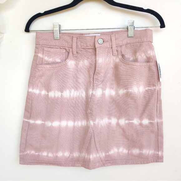 Old Navy Pink Tie Dye Denim Skirt New With Tags Girls Size XL 14-16 - Picture 1 of 9